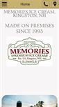 Mobile Screenshot of memoriesicecream.com